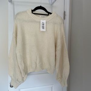 Cream sweater